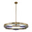 Kalco Lighting Optics 6 Light Chandelier, Winter Brass