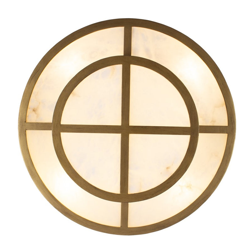 Kalco Lighting Moda 8 Light Semi-Flush, Rustic Gold