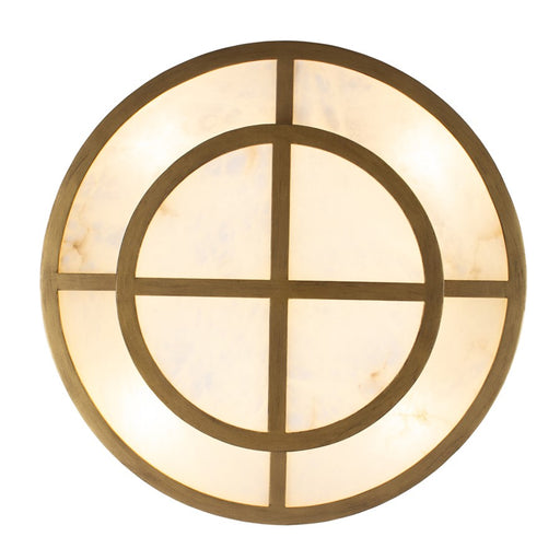 Kalco Lighting Moda 8 Light Semi-Flush, Rustic Gold