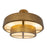 Kalco Lighting Moda 8 Light Semi-Flush, Rustic Gold