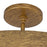 Kalco Lighting Moda 8 Light Semi-Flush, Rustic Gold