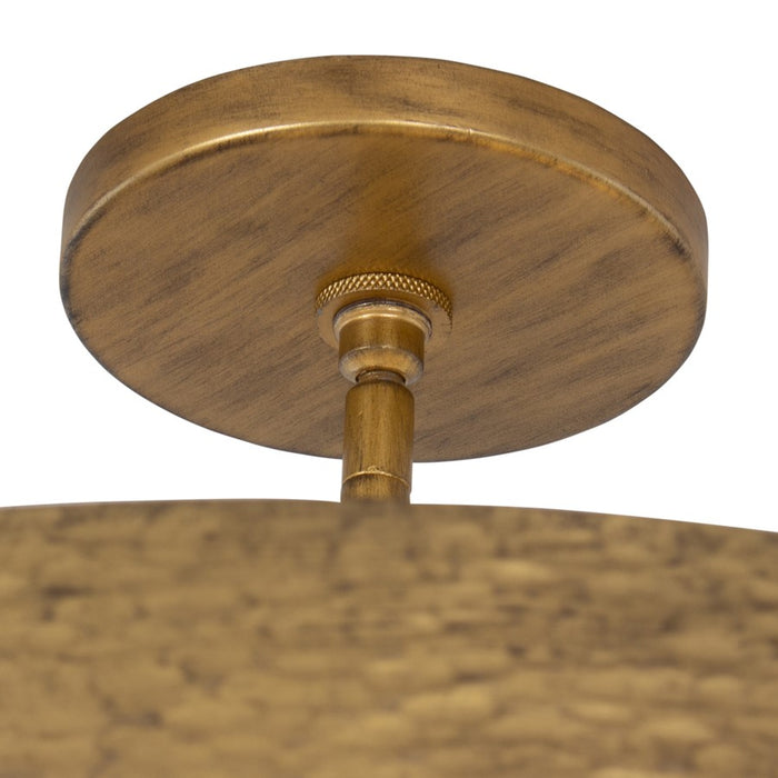 Kalco Lighting Moda 8 Light Semi-Flush, Rustic Gold