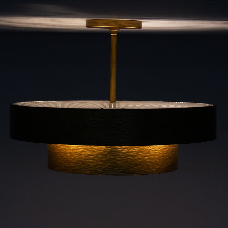 Kalco Lighting Moda 8 Light Semi-Flush, Rustic Gold