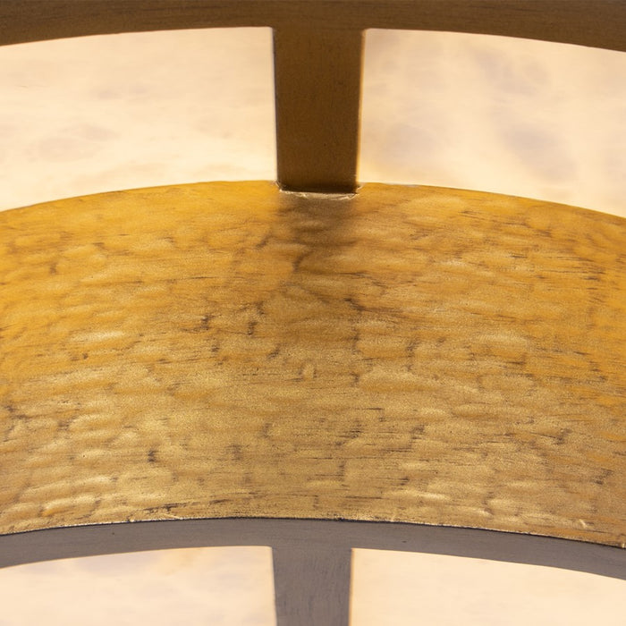 Kalco Lighting Moda 8 Light Semi-Flush, Rustic Gold
