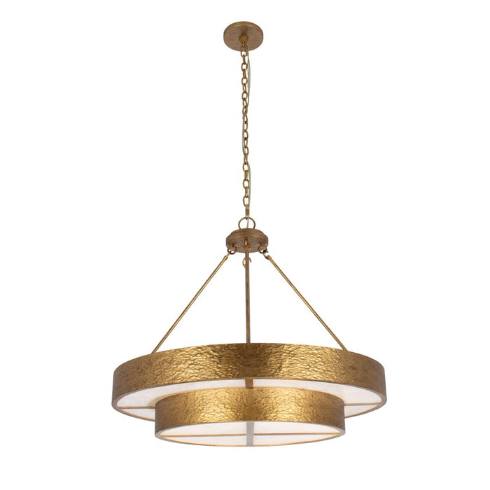 Kalco Lighting Moda 12 Light Chandelier, Rustic Gold