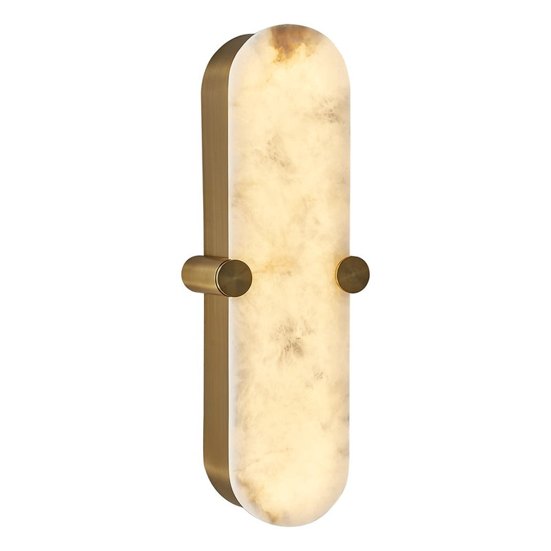 Kalco Lighting Lumba 1 Light Wall Sconce, Winter Brass