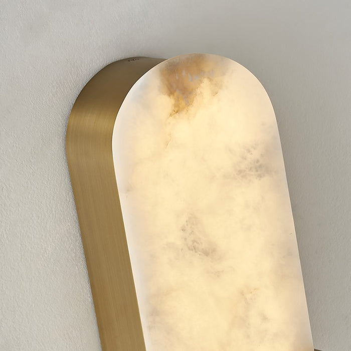 Kalco Lighting Lumba 1 Light Wall Sconce, Winter Brass