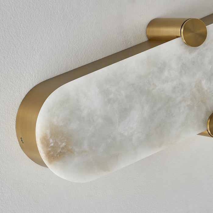 Kalco Lighting Lumba 1 Light Wall Sconce, Winter Brass