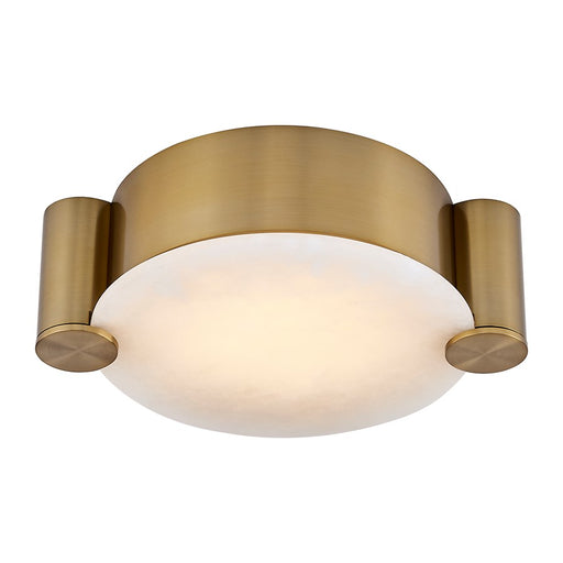Kalco Lighting Lumba 1 Light 14" Flush Mount, Winter Brass - 528741WB