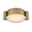Kalco Lighting Lumba 1 Light 14" Flush Mount, Winter Brass