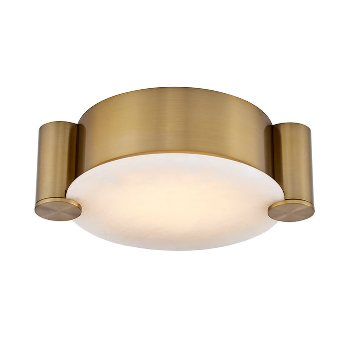 Kalco Lighting Lumba 1 Light 14" Flush Mount, Winter Brass