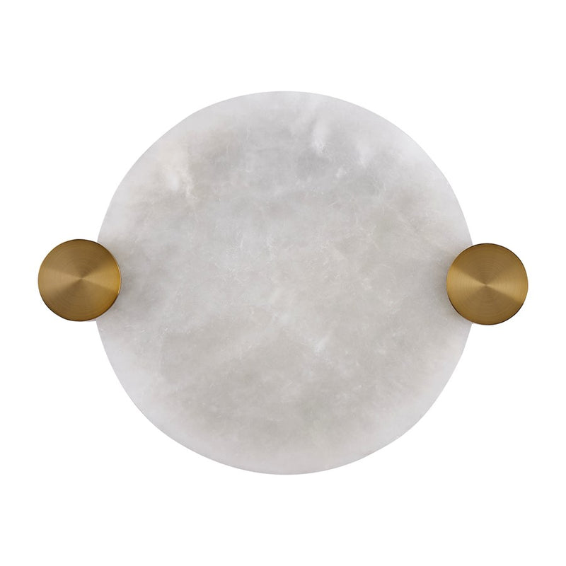 Kalco Lighting Lumba 1 Light 14" Flush Mount, Winter Brass