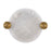 Kalco Lighting Lumba 1 Light 14" Flush Mount, Winter Brass