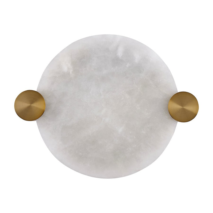 Kalco Lighting Lumba 1 Light 14" Flush Mount, Winter Brass