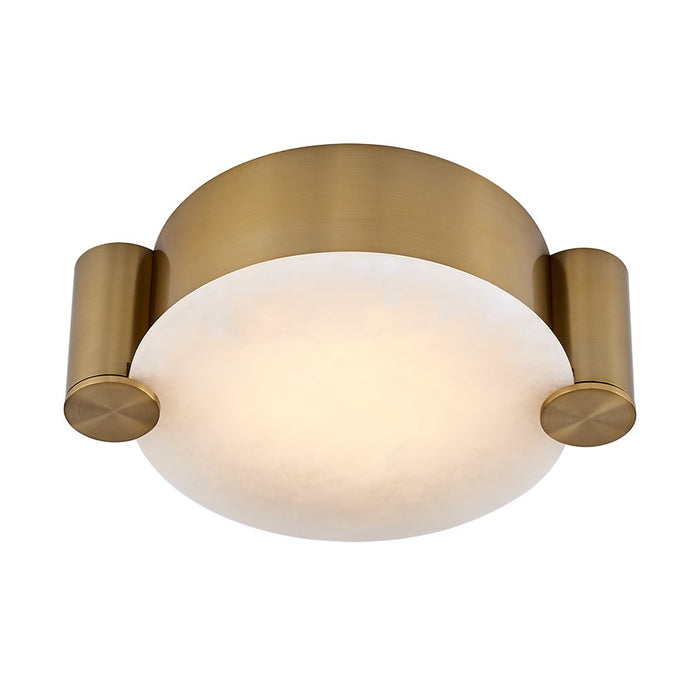 Kalco Lighting Lumba 1 Light 14" Flush Mount, Winter Brass