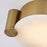 Kalco Lighting Lumba 1 Light 14" Flush Mount, Winter Brass