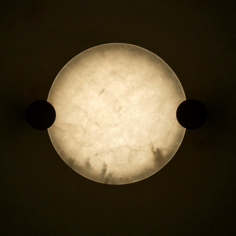 Kalco Lighting Lumba 1 Light 14" Flush Mount, Winter Brass