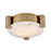 Kalco Lighting Lumba 1 Light 17" Flush Mount, Winter Brass - 528742WB