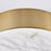 Kalco Lighting Lumba 1 Light 17" Flush Mount, Winter Brass