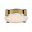 Kalco Lighting Lumba 1 Light 21" Flush Mount, Winter Brass - 528743WB