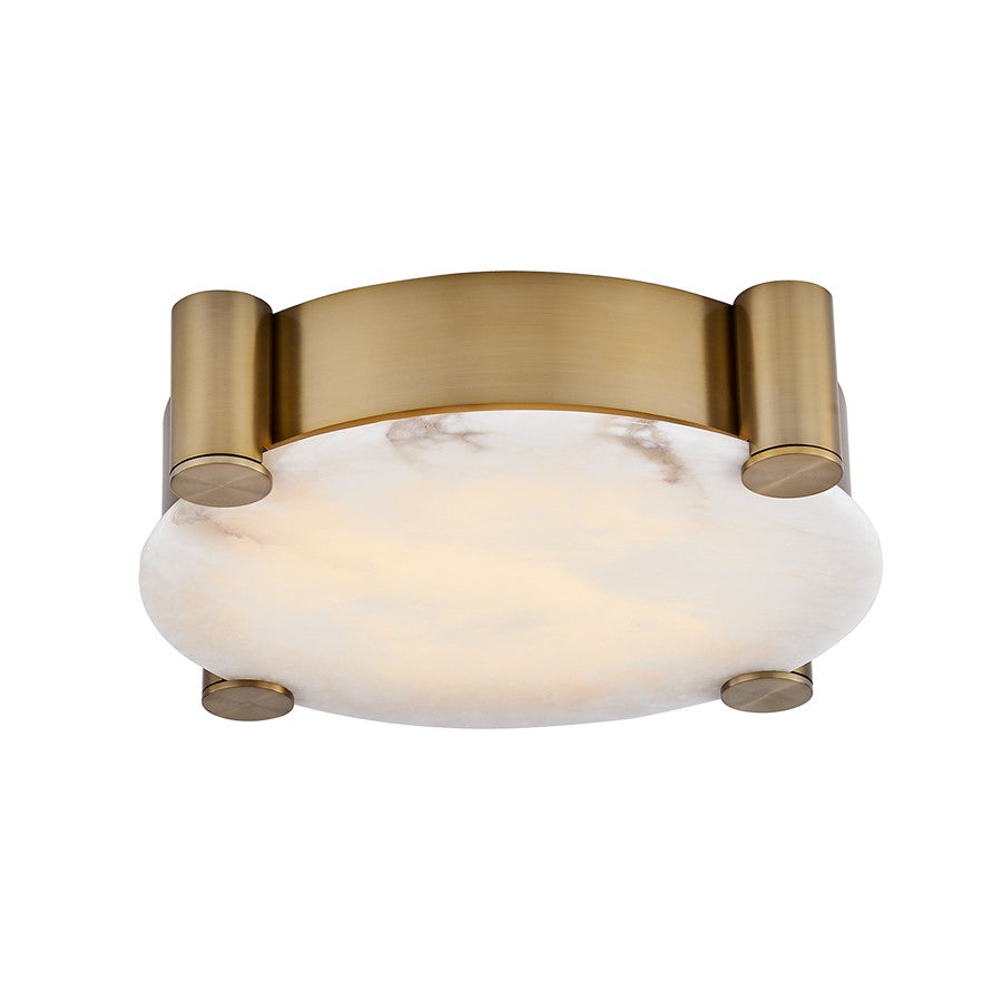 Kalco Lighting Lumba 1 Light 21" Flush Mount, Winter Brass - 528743WB