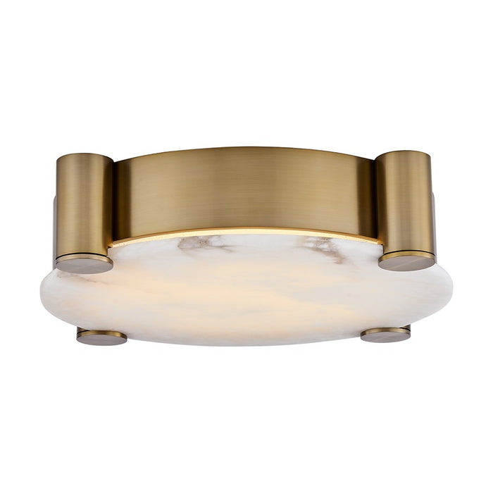Kalco Lighting Lumba 1 Light 21" Flush Mount, Winter Brass
