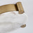 Kalco Lighting Lumba 1 Light 21" Flush Mount, Winter Brass