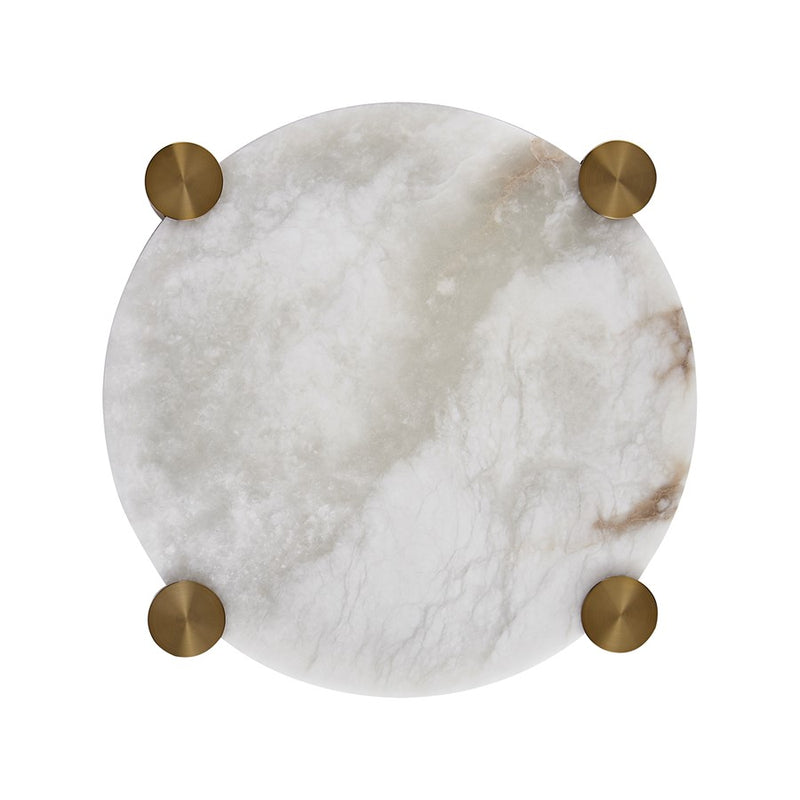 Kalco Lighting Lumba 1 Light 21" Flush Mount, Winter Brass