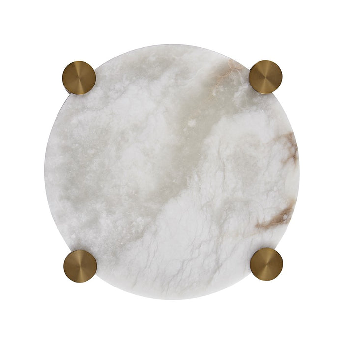 Kalco Lighting Lumba 1 Light 21" Flush Mount, Winter Brass