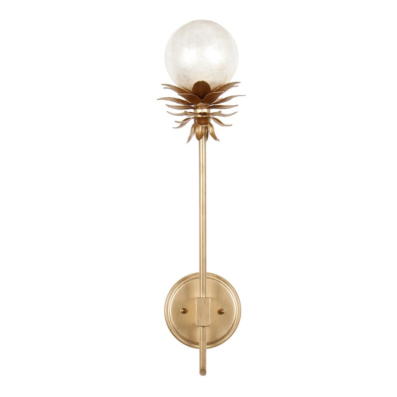 Kalco Lighting Florette 1 Light Wall Sconce, Modern Gold - 528821MG