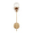 Kalco Lighting Florette 1 Light Wall Sconce, Modern Gold