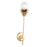 Kalco Lighting Florette 1 Light Wall Sconce, Modern Gold