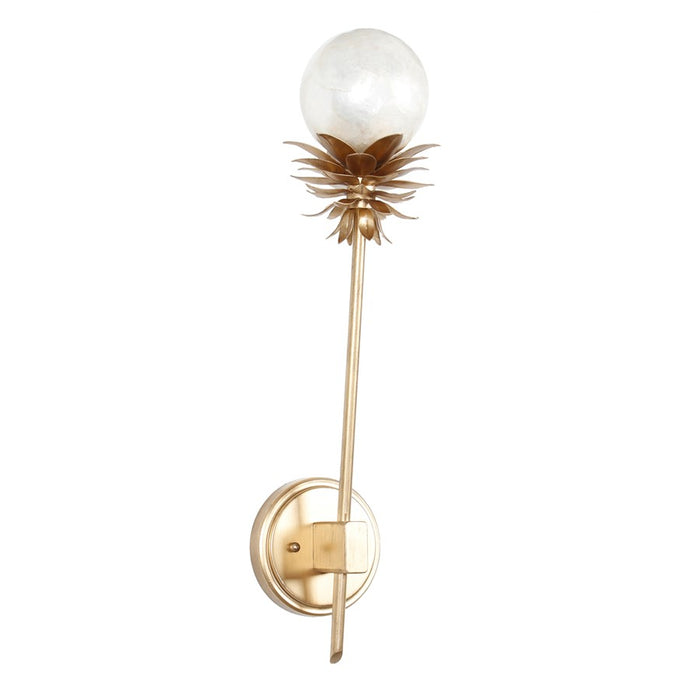 Kalco Lighting Florette 1 Light Wall Sconce, Modern Gold