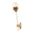 Kalco Lighting Florette 1 Light Wall Sconce, Modern Gold
