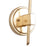 Kalco Lighting Florette 1 Light Wall Sconce, Modern Gold
