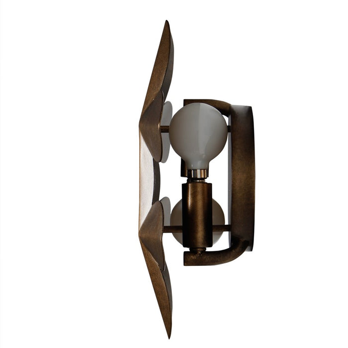 Kalco Lighting Vittoria 2 Light Wall Sconce, Pearlized Antique Brass