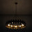 Kalco Lighting Vittoria 9 Light Chandelier, Pearlized Antique Brass