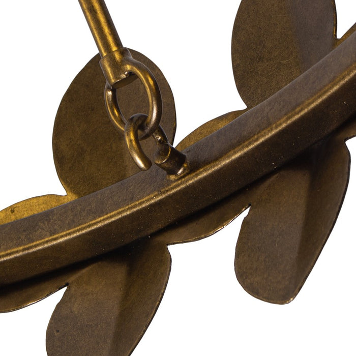 Kalco Lighting Vittoria 9 Light Chandelier, Pearlized Antique Brass