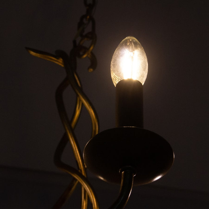 Kalco Lighting Rizo 6 Light Chandelier, Oil Rubbed Bronze