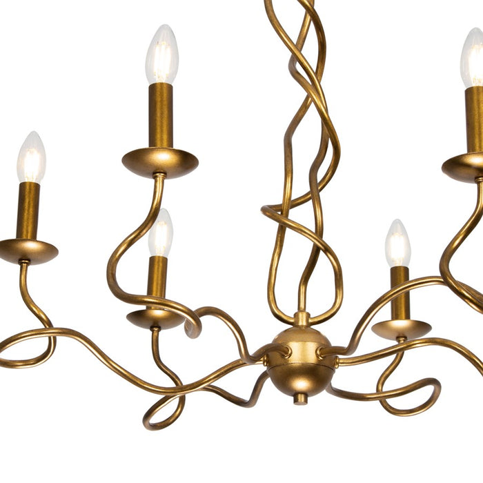 Kalco Lighting Rizo 6 Light Chandelier, Oil Rubbed Bronze
