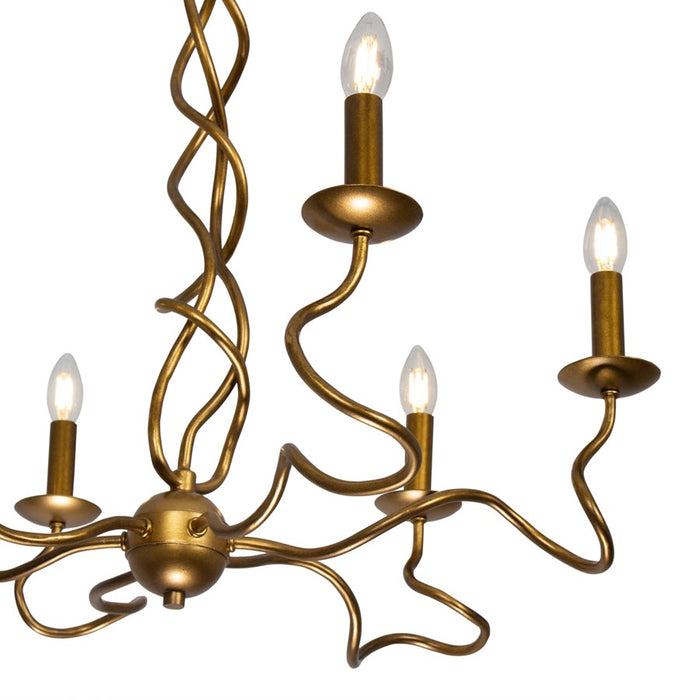 Kalco Lighting Rizo 6 Light Chandelier, Oil Rubbed Bronze