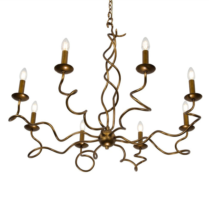 Kalco Lighting Rizo 8 Light Chandelier, Oil Rubbed Bronze