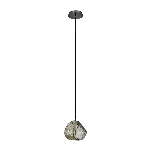 Kalco Lighting Pallina 1 Light Pendant, Satin Black Nickel