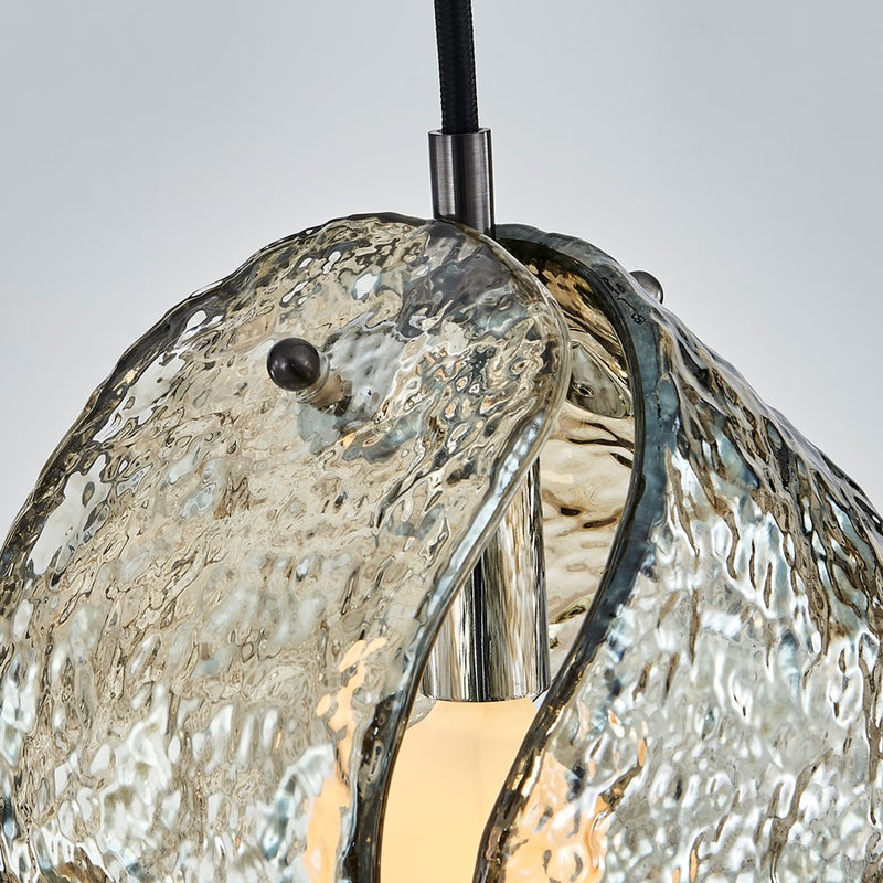Kalco Lighting Pallina 1 Light Pendant, Satin Black Nickel