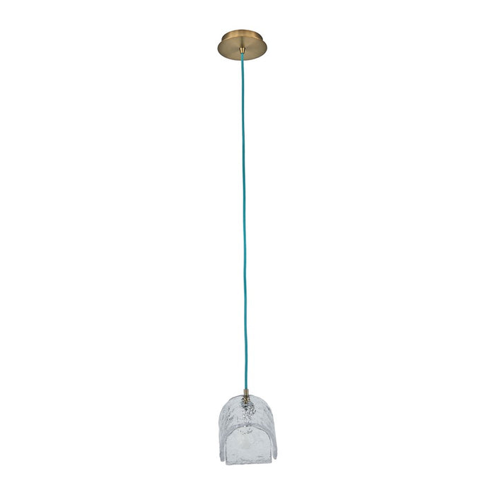 Kalco Lighting Pallina 1 Light 6" Pendant, Winter Brass