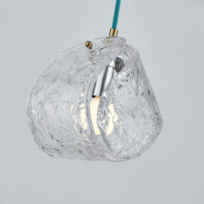 Kalco Lighting Pallina 1 Light 6" Pendant, Winter Brass