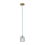 Kalco Lighting Pallina 1 Light 7.5" Pendant, Winter Brass - 529511WBBC