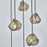 Kalco Lighting Pallina 6 Light Chandelier, Satin Black Nickel