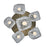 Kalco Lighting Pallina 6 Light 24" Chandelier, Winter Brass