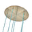 Kalco Lighting Pallina 6 Light 7.5" Chandelier, Winter Brass